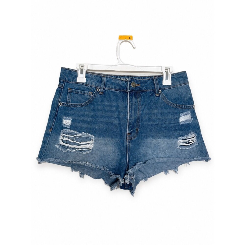 Rewash Distressed Denim Cutoff Shorts Women’s Size 9 Frayed Hem Casual Summer
